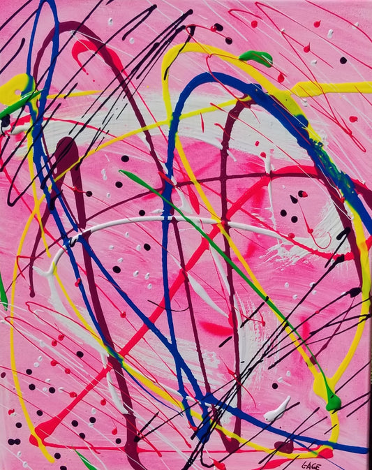 Confetti in Pink Martin Gage Art